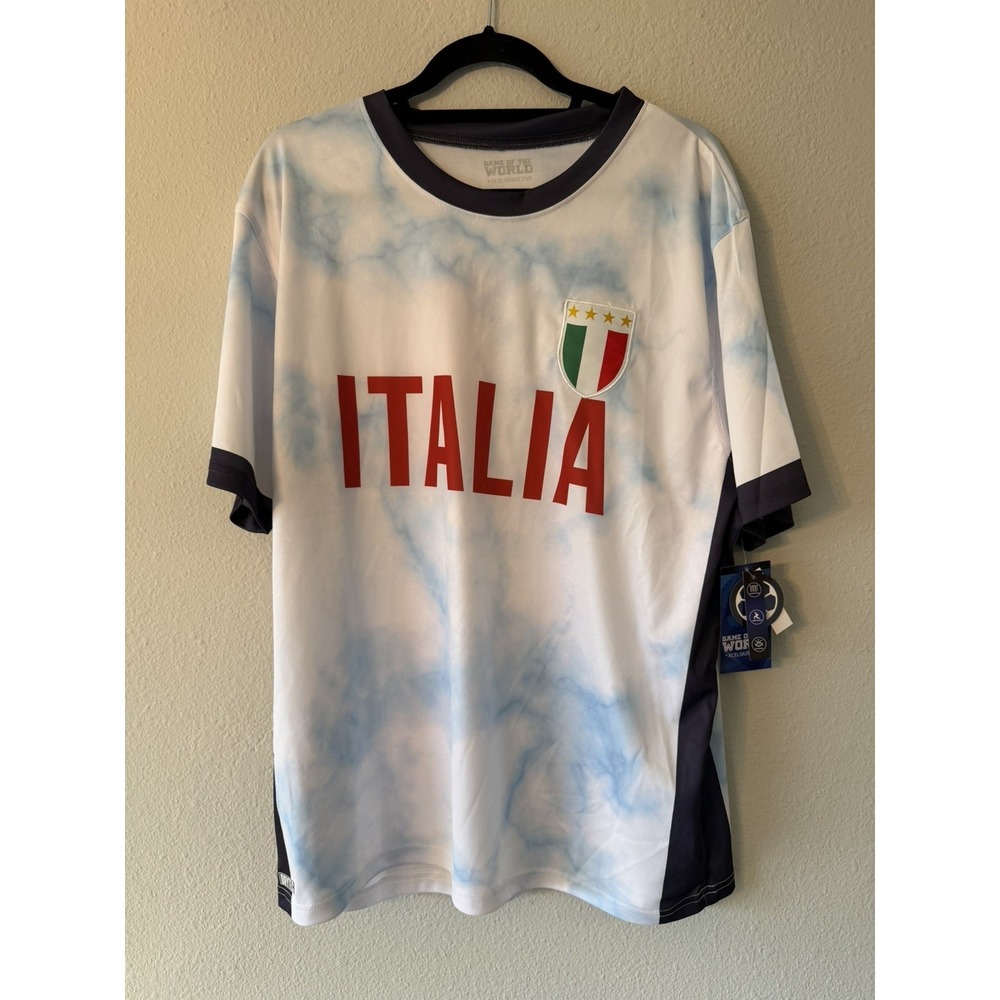 Game Of The World Italia Active Soccer Team Italy Jersey X-Large
